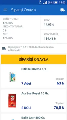 YBP Mobil Sipariş android App screenshot 13